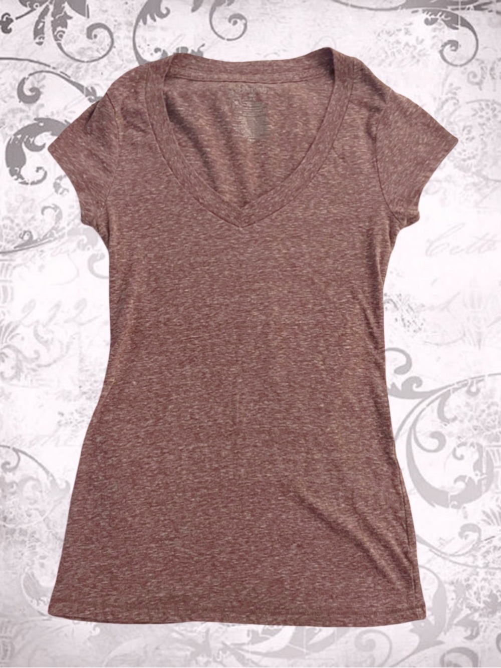 No Boundaries Long Fitted Heather Purple Top